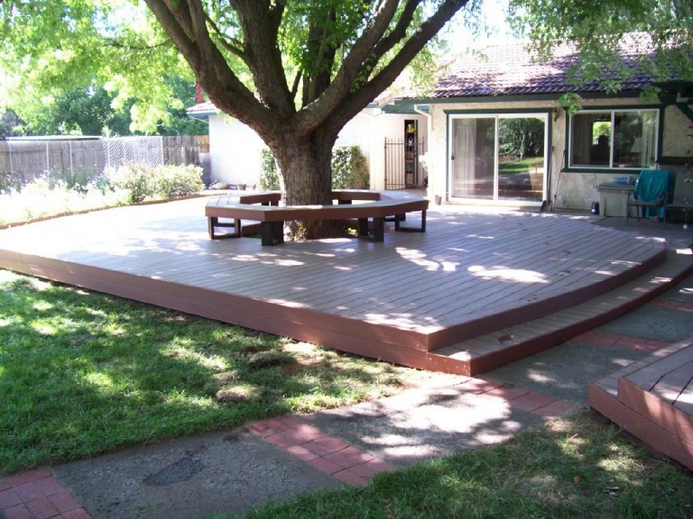 deck around tree JAM General Construction